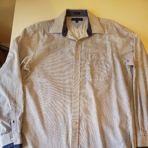 Tommy Hilfiger Men Dress Shirt Size 15.5 34-35